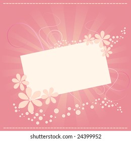 Flower card for special occasions