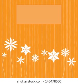 Flower Card with text space 