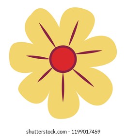 Flower cartoon isolated
