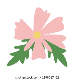 Flower cartoon isolated