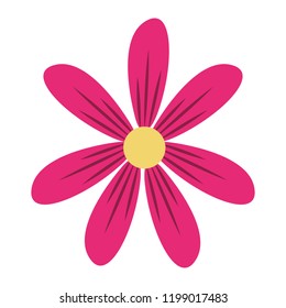 Flower cartoon isolated