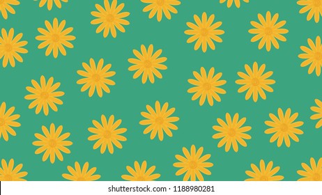 flower cartoon pattern. free space for text. wallpaper. background.