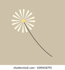 Flower cartoon vector. free space for text. wallpaper. background.
