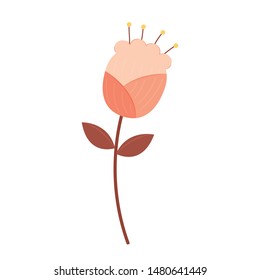 Flower cartoon vector. wallpaper. logo design. symbol.