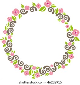 flower cercle ornament