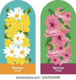 flower cherry blossoms peach mango magnolia blossom botanical bouquet elegant floral leaf apricot hyacinth lily camomile art design template vector element decoration illustration vector