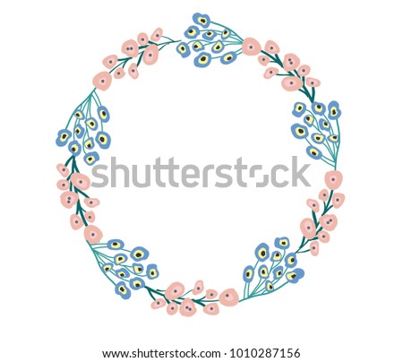 Flower Circle Background Stock Vector (Royalty Free) 1010287156