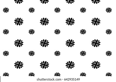 flower  circle black and white modern vector clean simple editable pattern