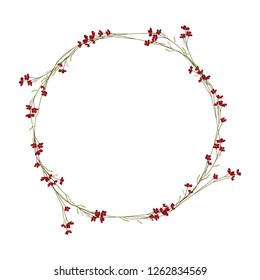flower circle border, flower crown white background, floral filler template design, available for wedding invitation pattern,