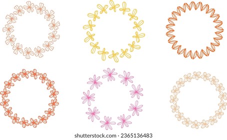 Kunstgezeichnete Vektordekorative Rahmen der Blumenschlange 