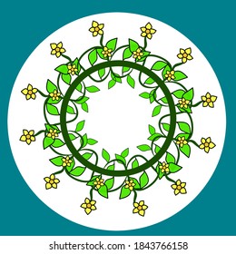 Flower circle for logo creation purposes