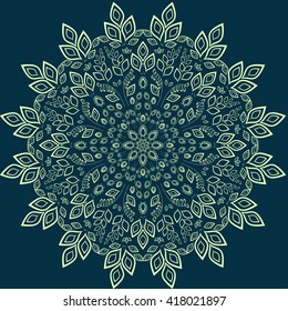 flower circle pattern
