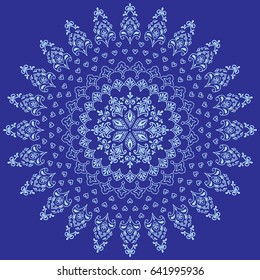 Flower circle symmetrical