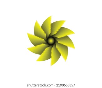 flower of circular saw, vector illustration