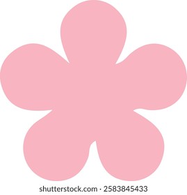 Flower clip art design on plain white transparent isolated background for card, shirt, hoodie, sweatshirt, apparel, card, tag, mug, icon, poster or badge