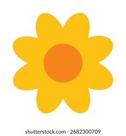 Flower clip-art, ícone de flor, formas de flor vetorial, clip-art flor