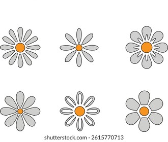 Flower Clip art Set Vector Floral Elements for Invitations
