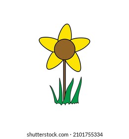 Designvorlage für Blumenklammer