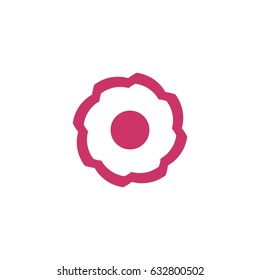 Flower Cogwheel Logo Concept
