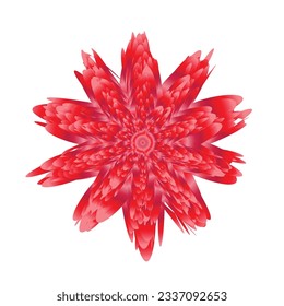 Colección de flores con estilos geométricos