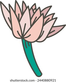 Flower collorfull icon symbol vector image 