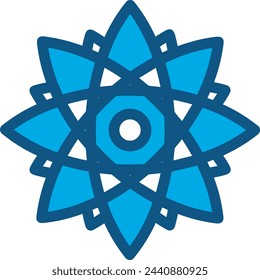 Flower collorfull icon symbol vector image 