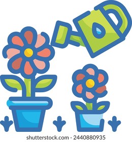 Flower collorfull icon symbol vector image 