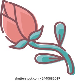 Flower collorfull icon symbol vector image 