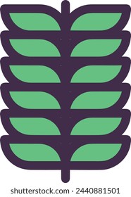 Imagen vectorial de símbolo de icono de color de flor 