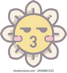 Flower collorfull icon symbol vector image 