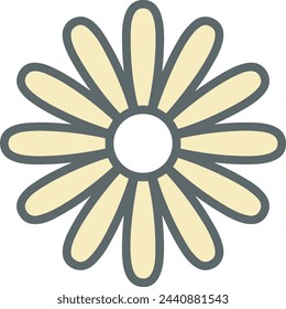 Flower collorfull icon symbol vector image 
