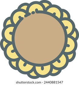 Flower collorfull icon symbol vector image 