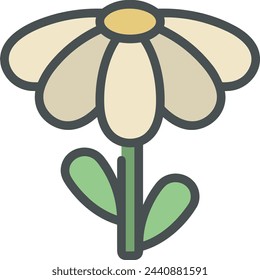 Flower collorfull icon symbol vector image 