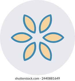 Flower collorfull icon symbol vector image 