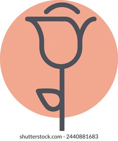 Flower collorfull icon symbol vector image 
