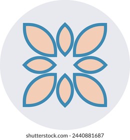 Flower collorfull icon symbol vector image 