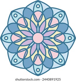 Flower collorfull icon symbol vector image 