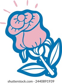 Flower collorfull icon symbol vector image 