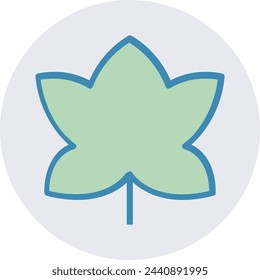 Imagen vectorial de símbolo de icono de color de flor 