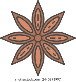 Flower collorfull icon symbol vector image 