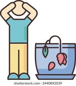 Imagen vectorial de símbolo de icono de color de flor 