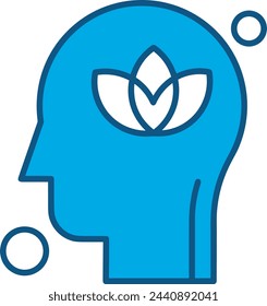 Imagen vectorial de símbolo de icono de color de flor 