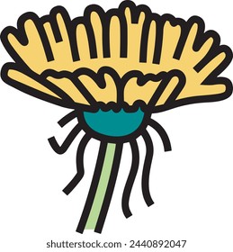 Flower collorfull icon symbol vector image 