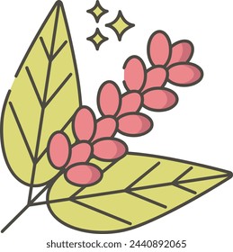 Flower collorfull icon symbol vector image 