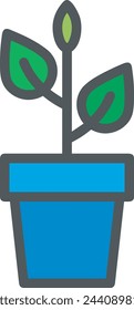 Imagen vectorial de símbolo de icono de color de flor 