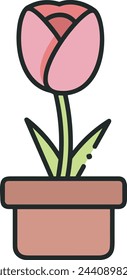Flower collorfull icon symbol vector image 