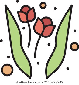 Flower collorfull icon symbol vector image 