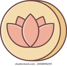 Flower collorfull icon symbol vector image 