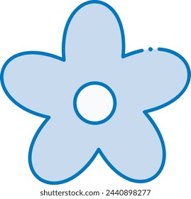 Flower collorfull icon symbol vector image 