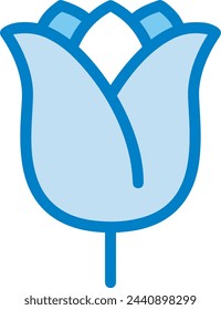 Blumenfarbiges Symbol Symbol Vektor-Bild 